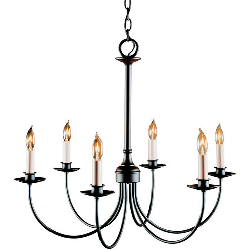 Simple Lines 6 Light 24.50 inch Chandelier
