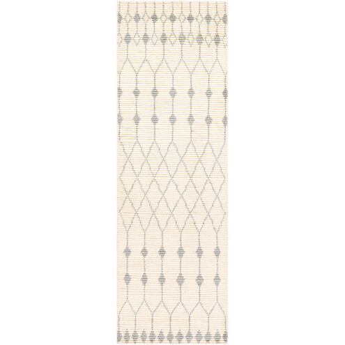 Beni Ourain 96 X 30 inch Cream/Light Gray Rugs