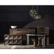 Nelson 60 X 14 inch Ebony Walnut and White Console in Ebony with White