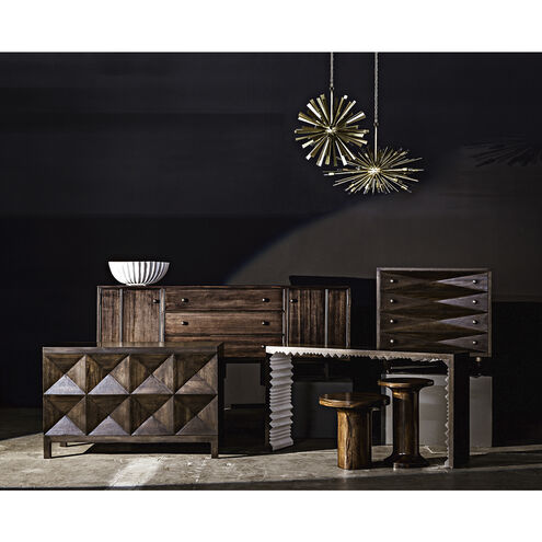 Nelson 60 X 14 inch Ebony Walnut and White Console in Ebony with White