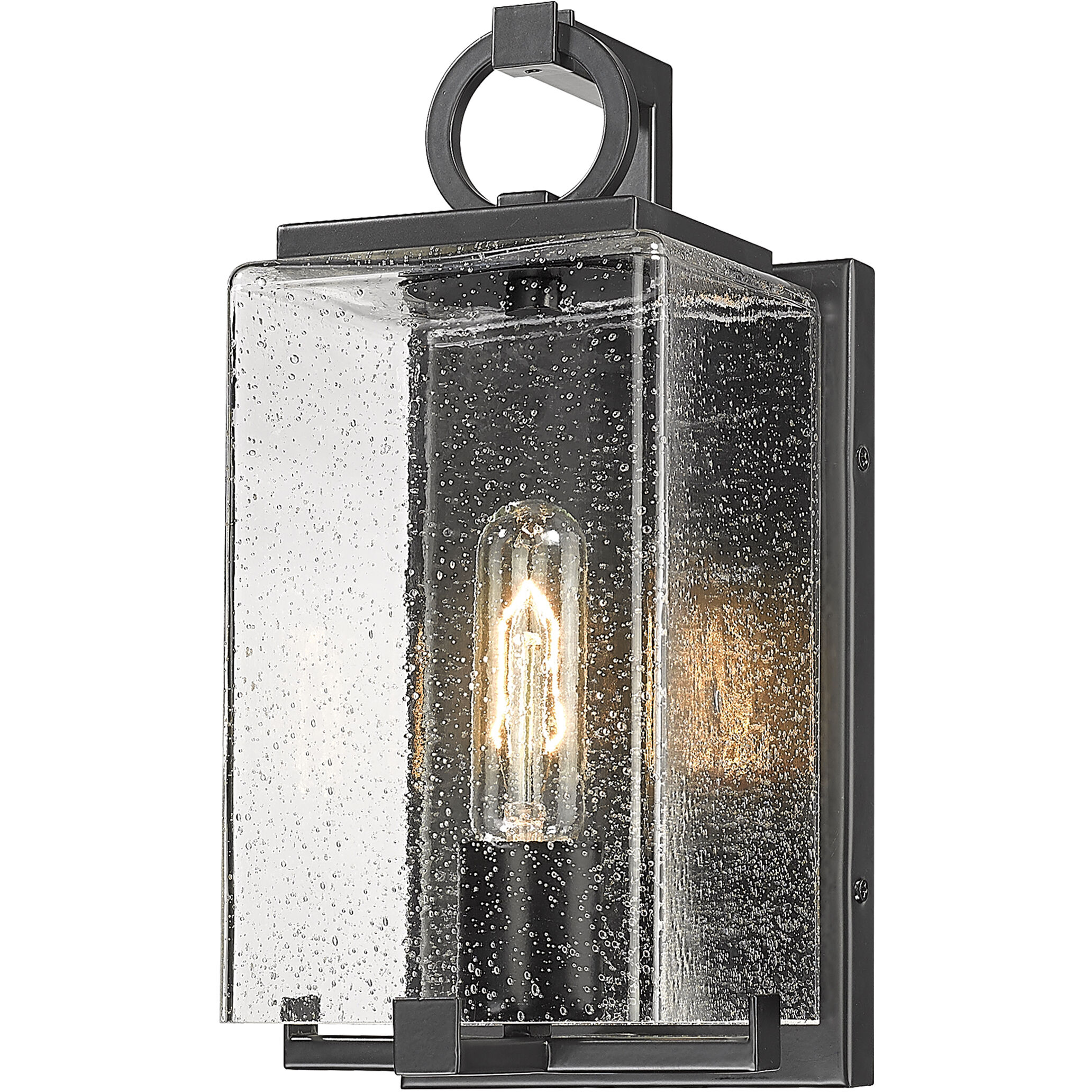 Z-Lite 592S-BK Sana 1 Light 12.75 inch Black Outdoor Wall Light