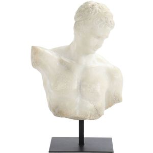 Greek Bust 18.25 X 10.75 inch Sculpture, on Metal Base