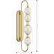 Cordel LED 5.25 inch Legacy Brass Wall Sconce Wall Light