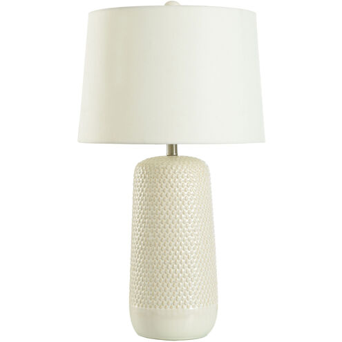 Galey 30 inch 150 watt Beige and White Table Lamp Portable Light