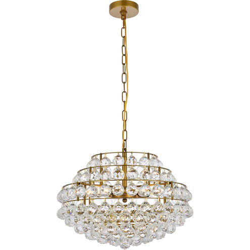 Savannah 5 Light 20 inch Brass Pendant Ceiling Light
