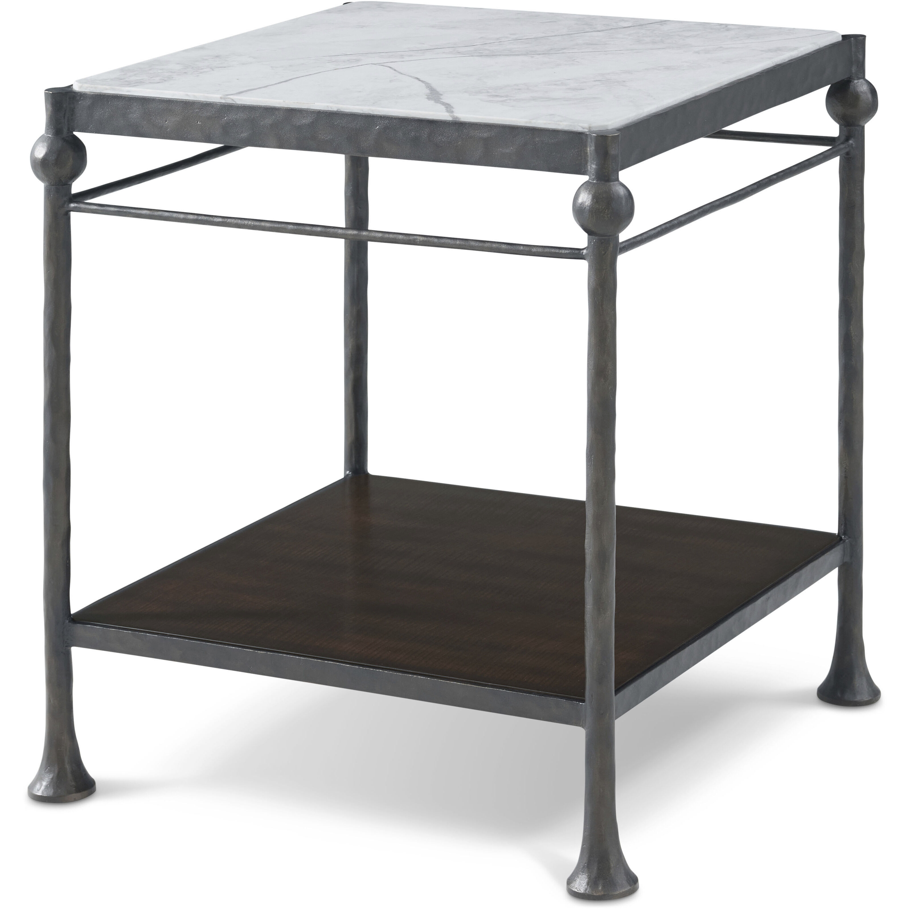 Spencer London 24 X 22 inch Fulham Side Table, Marble Top