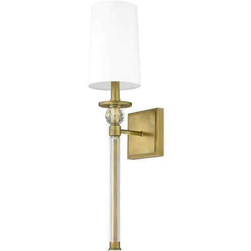 Mia 1 Light 5.5 inch Rubbed Brass Wall Sconce Wall Light