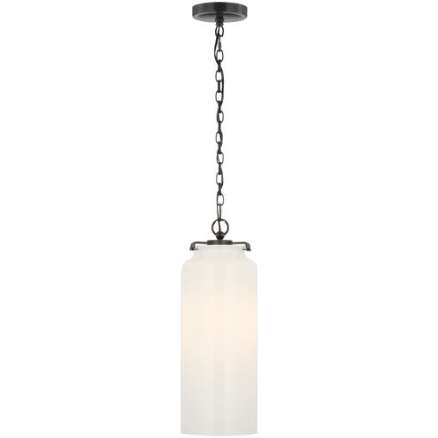 Thomas O'Brien Katie LED 7 inch Bronze Cylinder Pendant Ceiling Light, Large