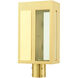 Lafayette 1 Light 17.25 inch Satin Brass Outdoor Post Top Lantern