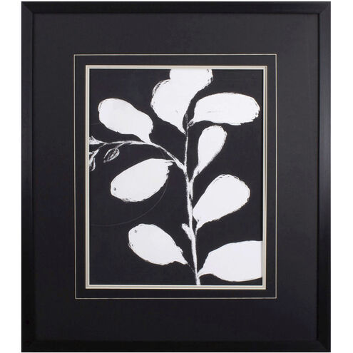 Botanical Silhouette Black and White and Neutral Framed Art