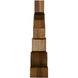 Cubist Dark Walnut Bookcase
