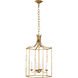 AH by Alexa Hampton Bantry House 4 Light 17 inch Antique Gild Lantern Pendant Ceiling Light