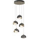 Brooklyn 5 Light 16 inch Soft Gold and Ink Pendant Ceiling Light