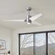 Atlas Super Janet 60 inch Brushed Nickel with Matte White Blades Ceiling Fan, Atlas