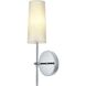 Mel 1 Light 5 inch Chrome Bath Sconce Wall Light