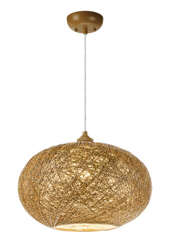 Bali 1 Light 16 inch Natural Outdoor Pendant