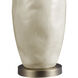Virga 28 inch 100 watt Cream and Antique Brass Table Lamp Portable Light