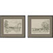 Sepia Scenes Sepia and Beige and Black and Neutral Framed Art