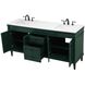 Bennett 72 X 21 X 35 inch Green Vanity Sink Set