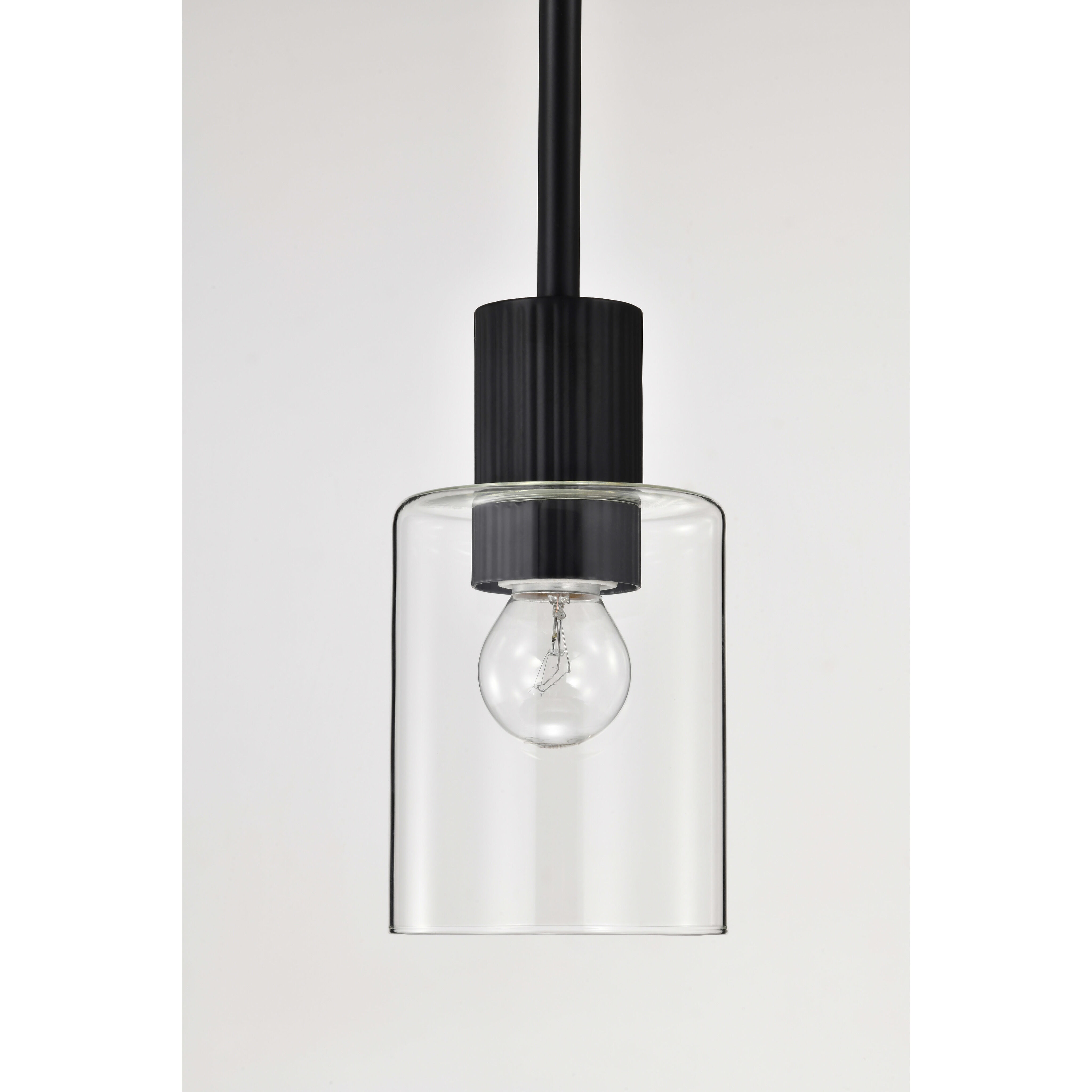 Clarksville 4 inch Matte Black Pendant Ceiling Light