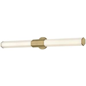 Facet LED 5 inch Heritage Brass Bath Light Wall Light