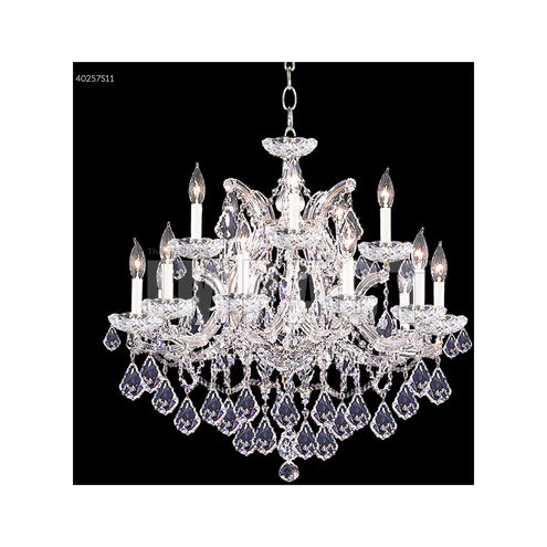 Maria Theresa 16 Light 29 inch Silver Crystal Chandelier Ceiling Light