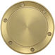 Accessory Brushed Satin Brass Fan Decorative Cap