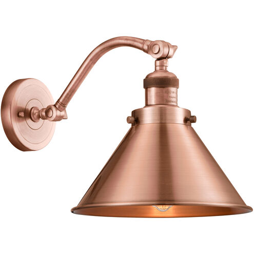 Franklin Restoration Briarcliff LED 8 inch Antique Brass Sconce Wall Light, Franklin Restoration