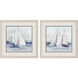 Waterside Blue and White Framed Art