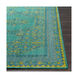 Luella 66 X 42 inch Teal/Lime/Olive/Dark Green/Dark Blue/Aqua Rugs, Wool