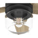 Margo 44 inch Matte Black with Golden Maple Blades Ceiling Fan