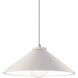 Radiance Collection 1 Light 11.75 inch Bisque with Polished Chrome Pendant Ceiling Light