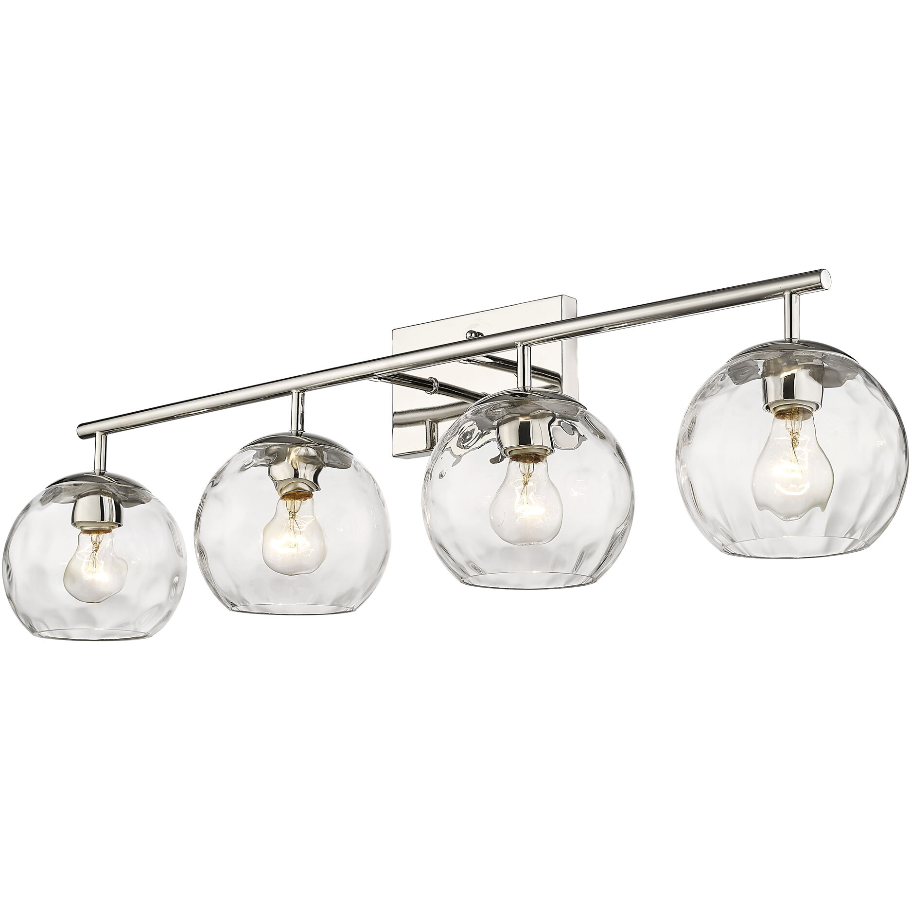 Mackenzie 4 Light 36 inch Polished Nickel Vanity Light Wall Light