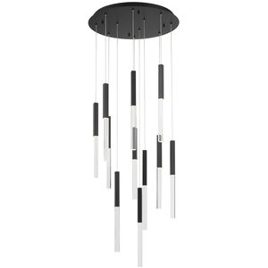 Benicio LED 22 inch Black Chandelier Ceiling Light