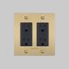 2G Duplex 125 Brass Outlet