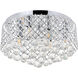 Tully 6 Light 18 inch Chrome Flush Mount Ceiling Light