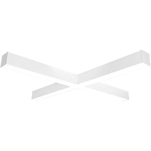 L-Line 35.88 inch White LED Direct Linear Ceiling Light, Selectable Lumens, Selectable CCT