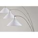 Braxton 86 inch 60.00 watt Brushed Steel Arc Floor Lamp Portable Light