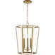 AH by Alexa Hampton Curt 3 Light 16 inch Matte White Lantern Chandelier Ceiling Light