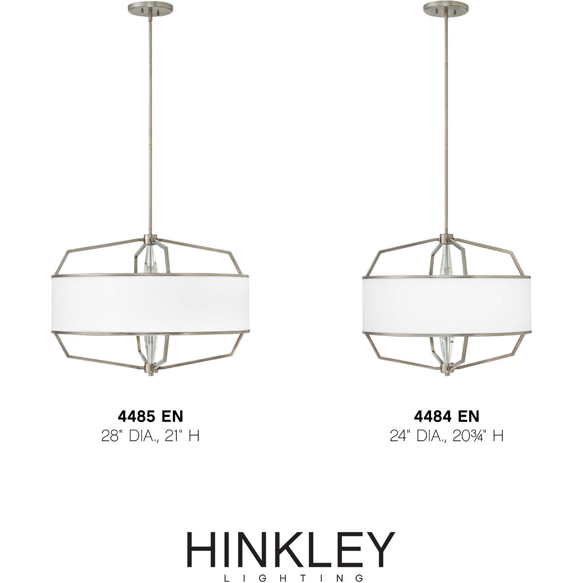 Larchmere 4 Light 28 inch English Nickel Chandelier Ceiling Light