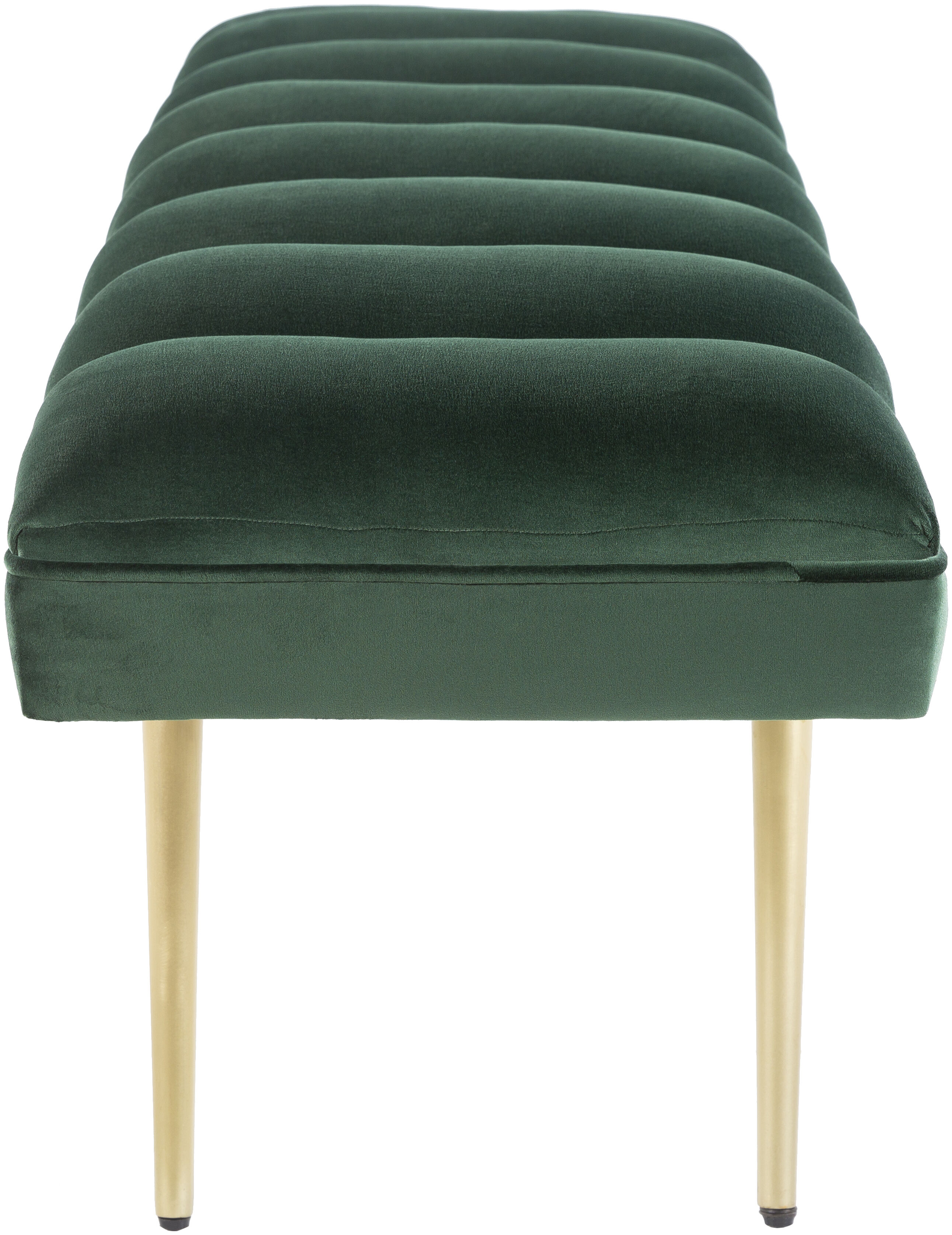 Roxeanne Dark Green Upholstered Bench