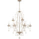 Colonial Charm 9 Light 33.13 inch White Wash and Sun Dried Clay Chandelier Ceiling Light