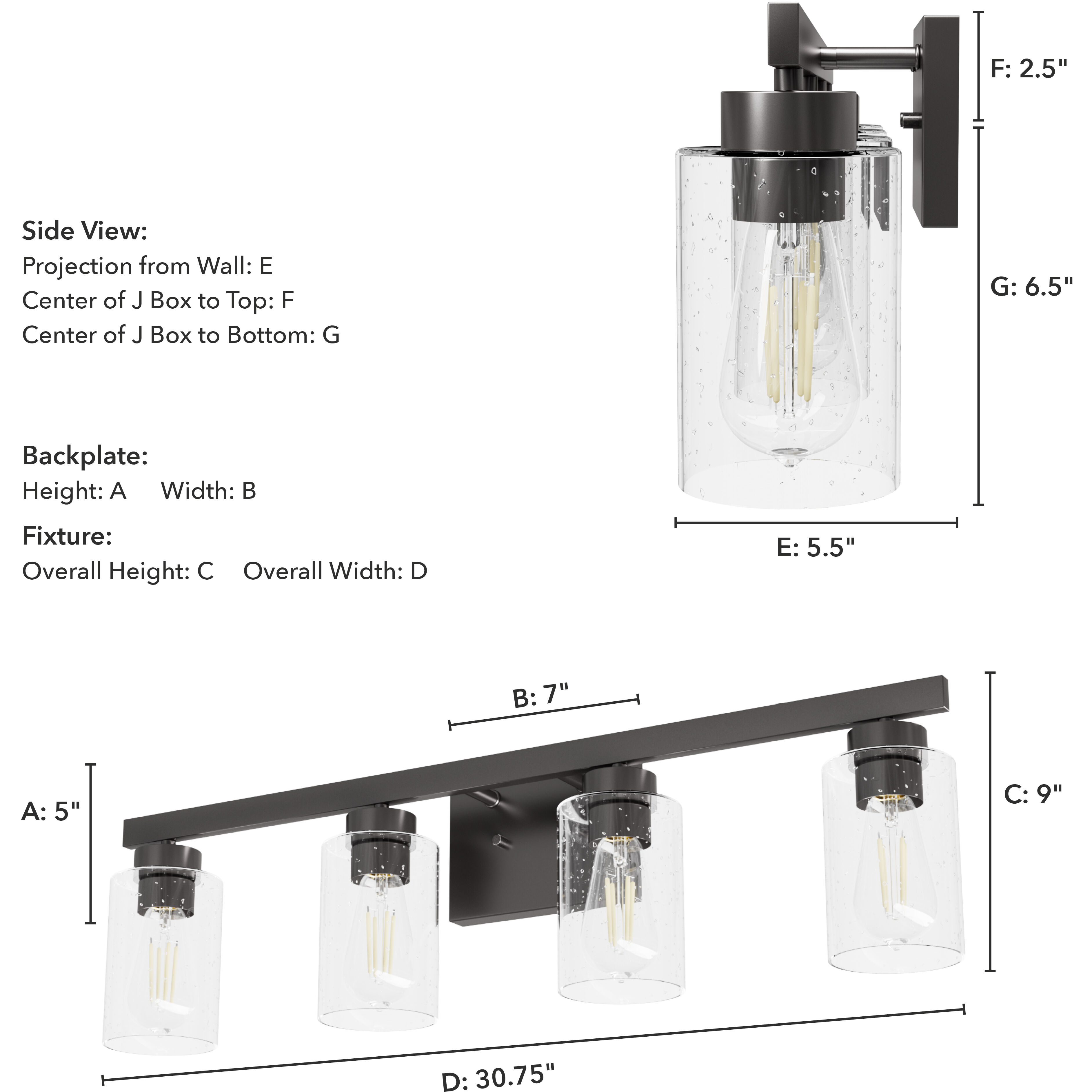 Hartland 4 Light 31 inch Noble Bronze Vanity Light Wall Light, Large