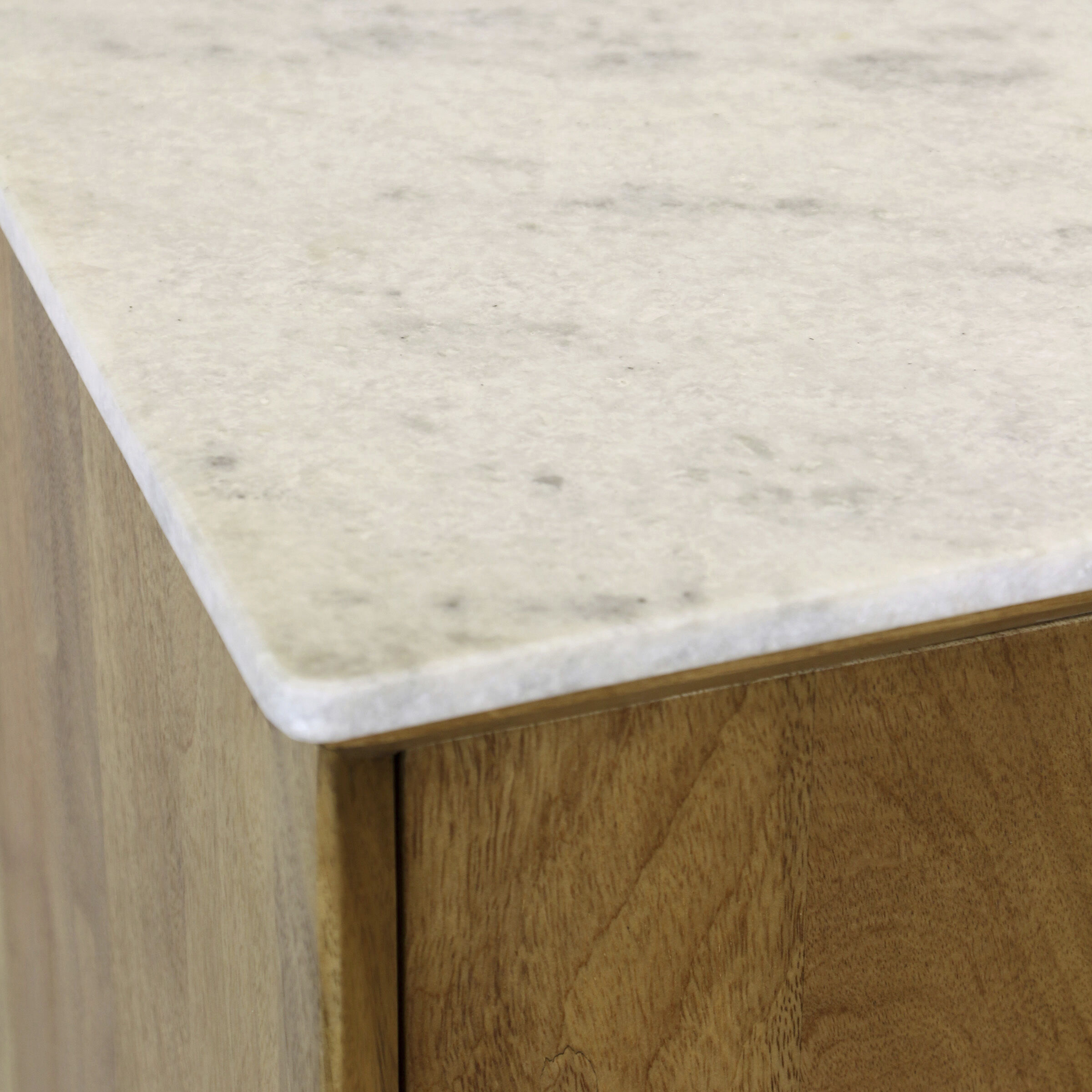 Astoria 68 X 17 inch Light Tobacco and Brass and White Sideboard