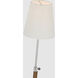 Thomas O'Brien Bryant2 24.5 inch 15.00 watt Polished Nickel and Natural Leather Wrapped Table Lamp Portable Light