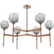Gem LED Burnished Bronze Chandelier Ceiling Light, Round