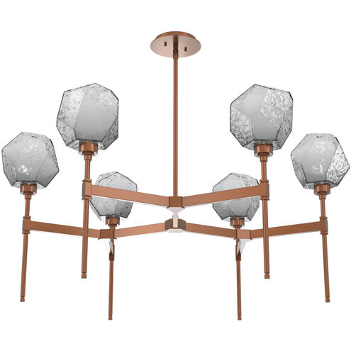 Gem LED Burnished Bronze Chandelier Ceiling Light, Round