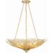 Doral 6 Light 24 inch Renaissance Gold Chandelier Ceiling Light