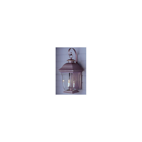 Downing 2 Light 22 inch Weathered Bronze Outdoor Wall Lantern