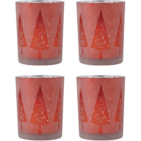 Very Merry Holiday Red Holiday Candleholder, Pillar